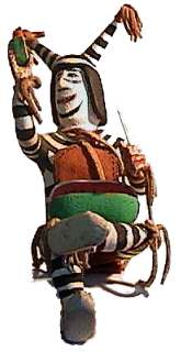 Clown Kachina - aka Koshari, Koyala, Hano, or Tewa